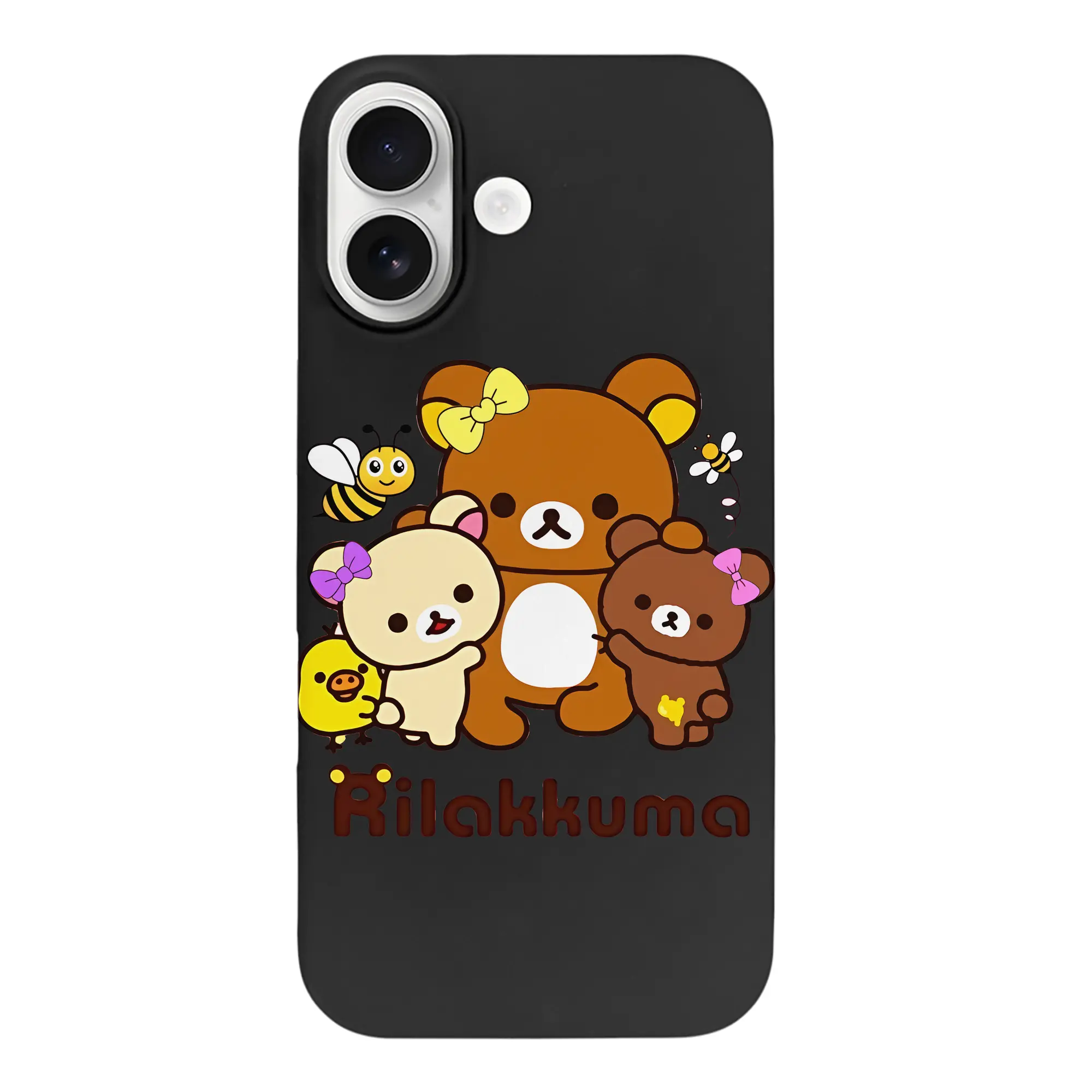 リラックマ (Rilakkuma) グッズ コリラックマ (Korirakkuma) - iPhone 17 シリーズ シリコンケース 薄型 耐衝撃 指紋防止 ソフトタッチカバー 精密フィット 傷防止 保護ケース iPhone 17/17 Air/17 Pro/17 Pro Max 対応